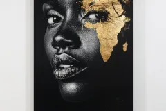 Design sans titre - Toile africaine visage